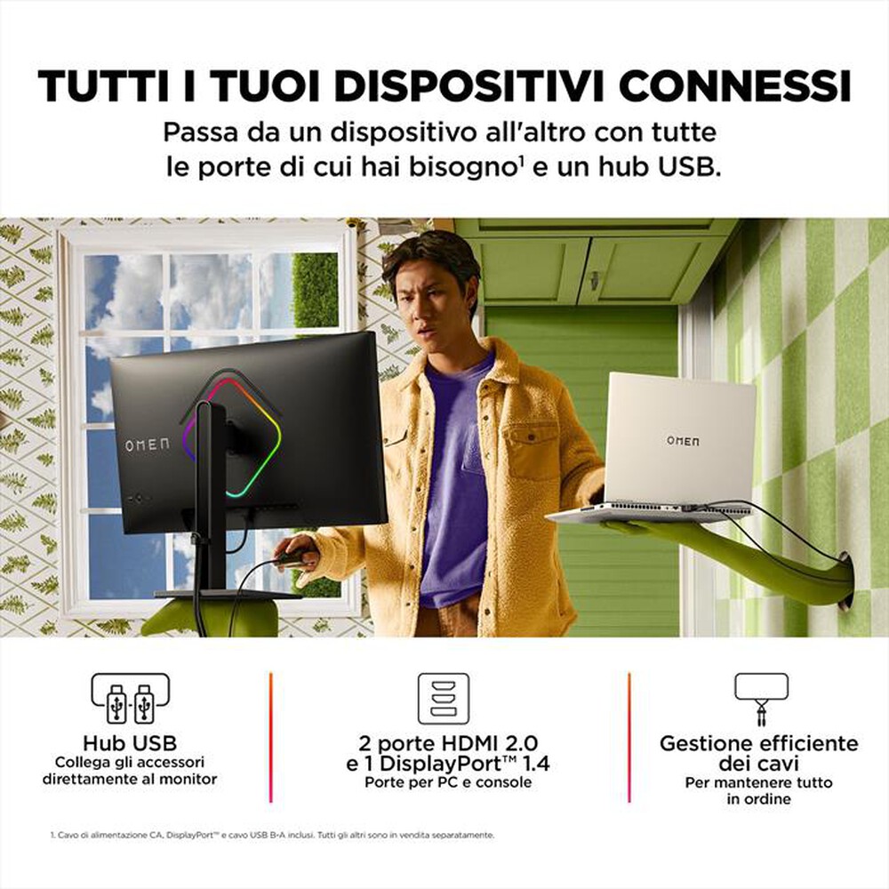 Immagine del prodotto HP - Monitor Gaming WLED FHD 27" OMEN 27S-Nero