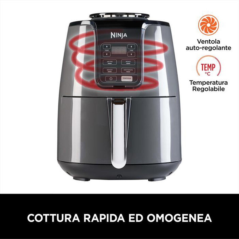 "NINJA - Friggitrice ad aria da 3,8 L AF100EU-grigio/nero"