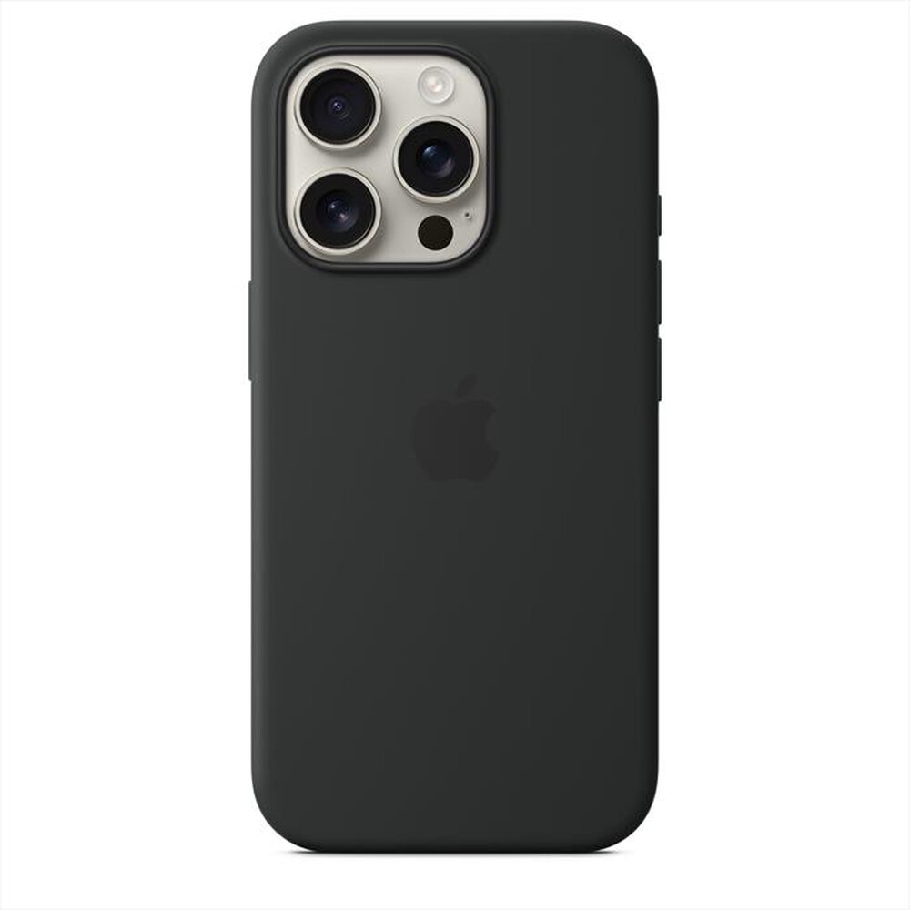 "APPLE - Custodia MagSafe in silicone per iPhone 16 Pro-Nero"