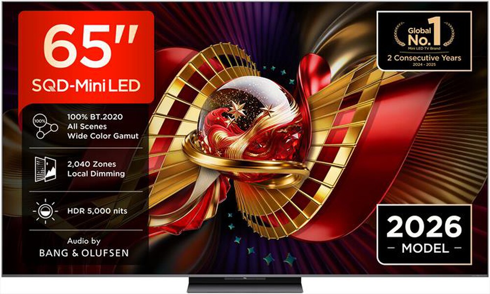 Immagine del prodotto TCL - Smart TV SQD Mini LED 4K 65" 65C8L-Nero