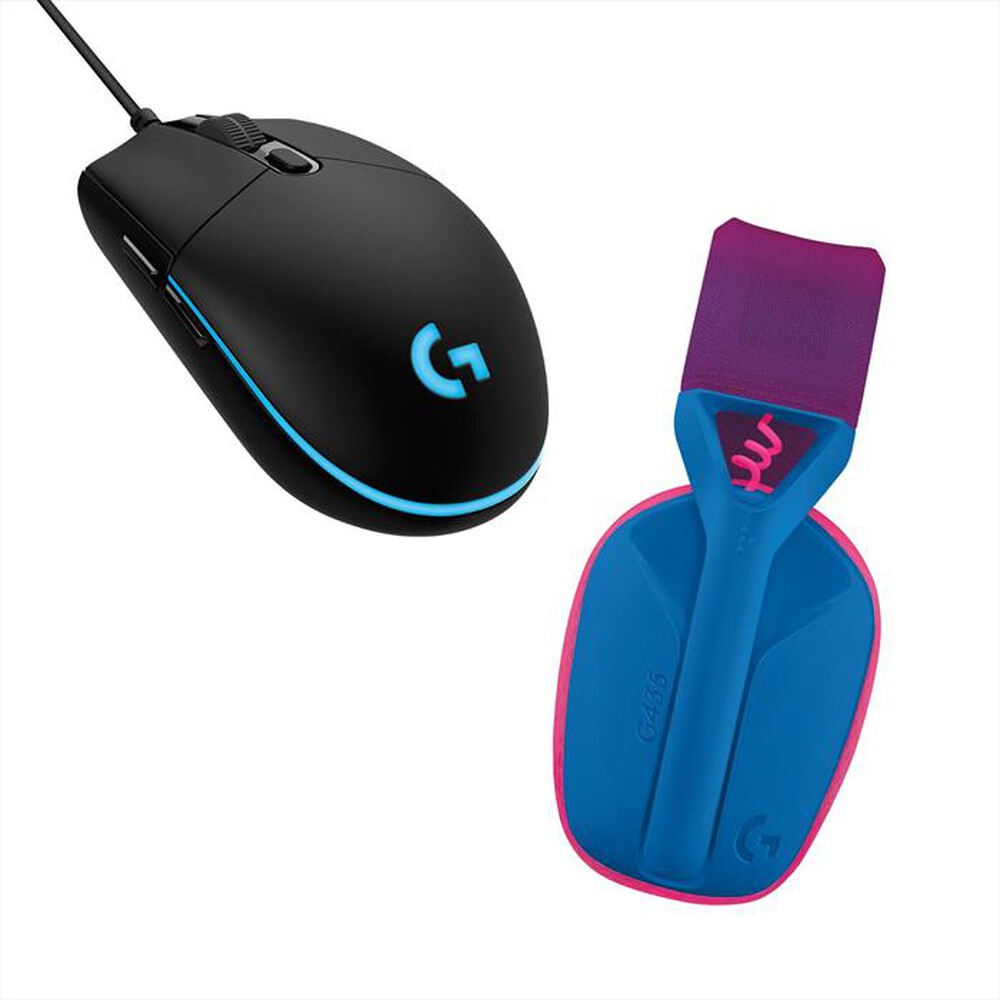 "LOGITECH - Cuffie gaming G435 LIGHTSPEED-Bianco/Nero"