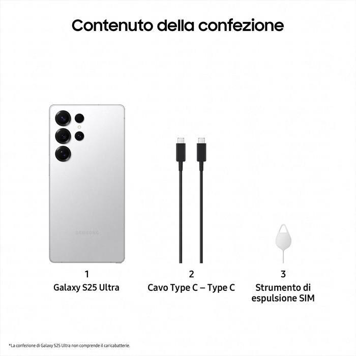 SAMSUNG - Smartphone Galaxy S25 Ultra 256GB-Titanium White Silver