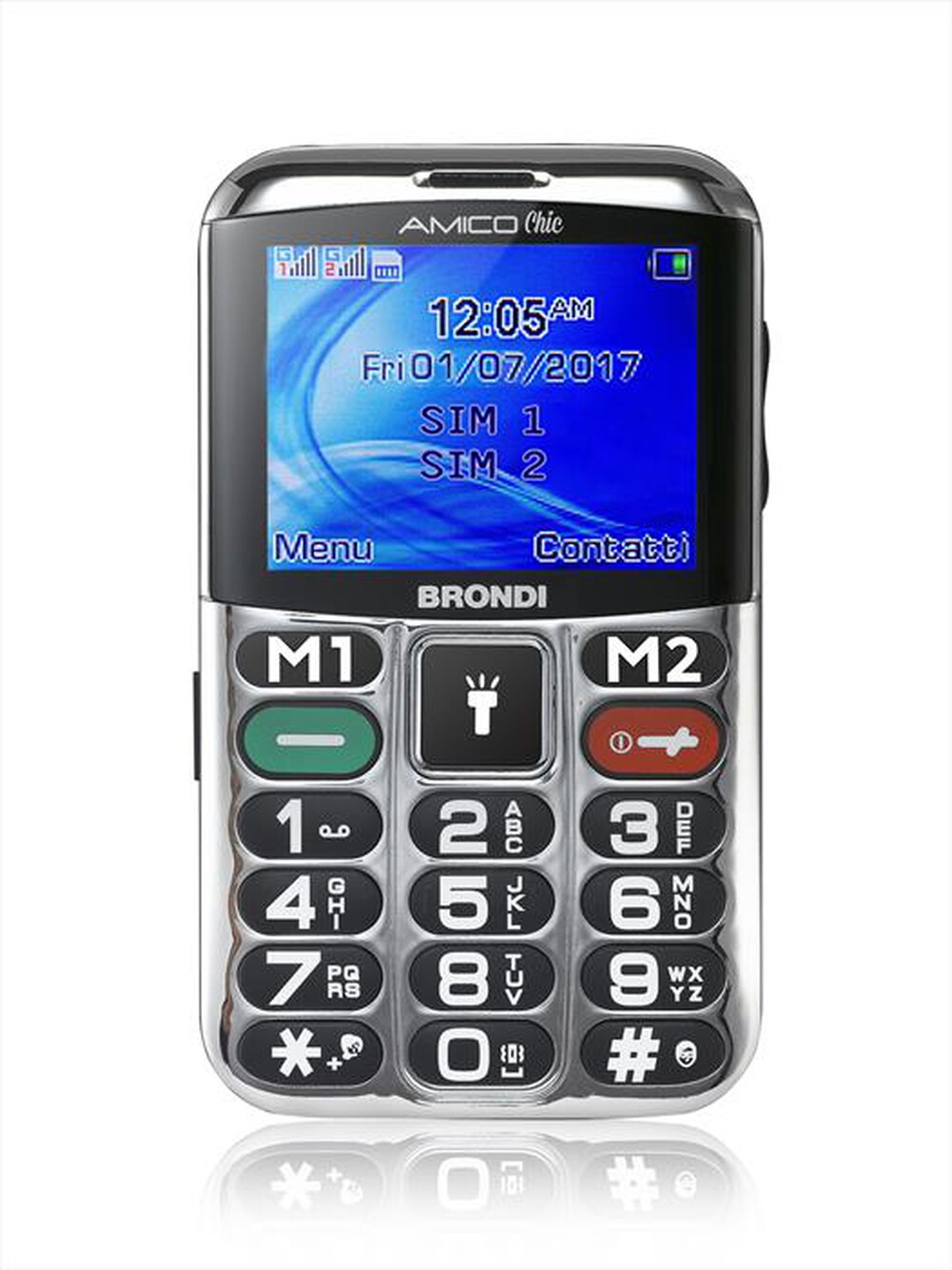 "BRONDI - Amico Chic-Nero/Silver"