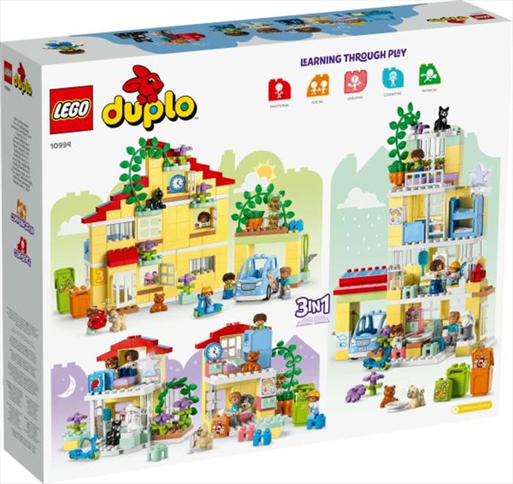 "LEGO - DUPLO Casetta 3 in 1 - 10994-Multicolore"