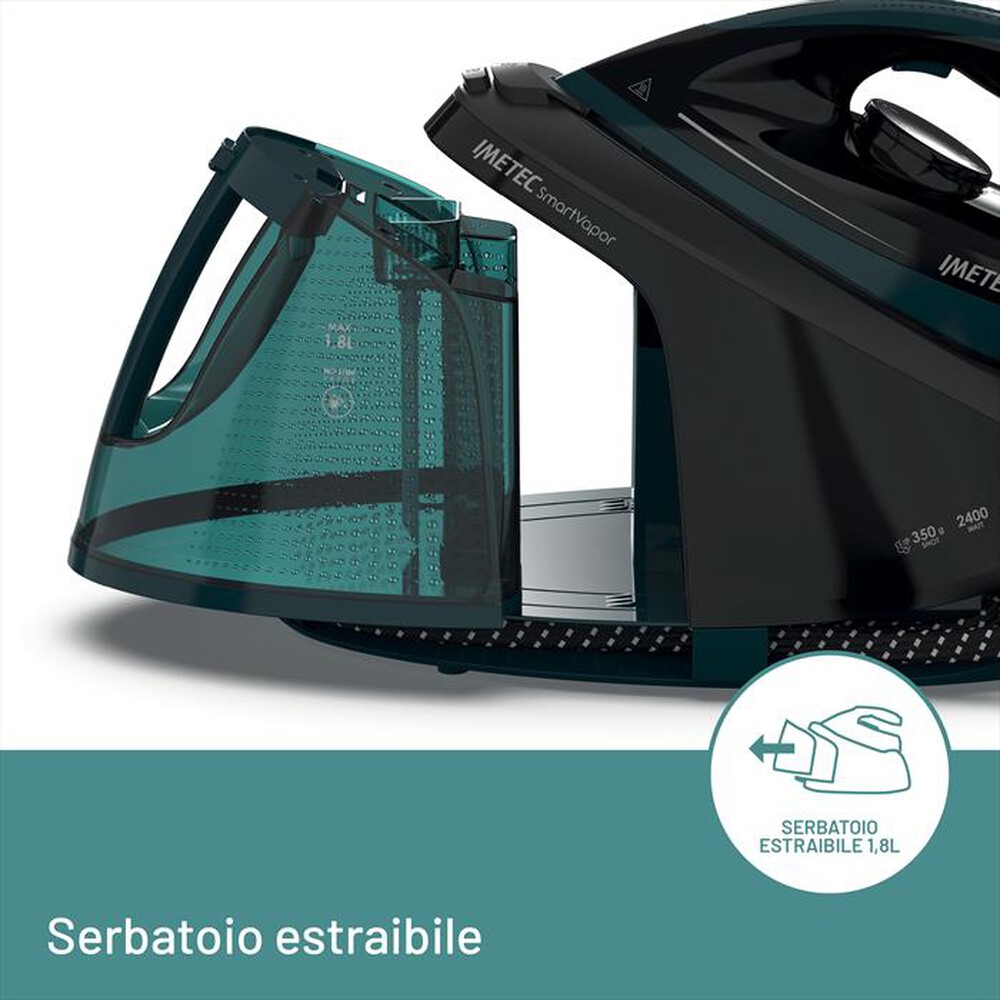 Immagine del prodotto IMETEC - Sistema stirante SMARTVAPOR-Nero/Verde ottanio