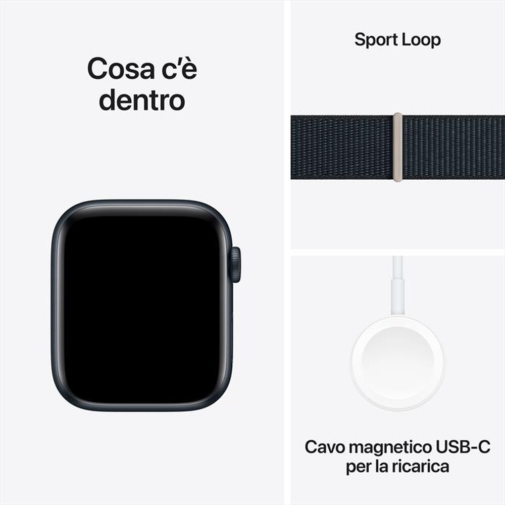 "APPLE - Watch SE GPS Cassa 44mm-Mezzanotte"