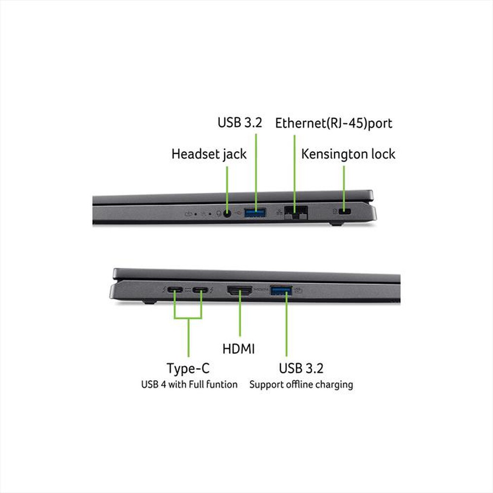 Immagine del prodotto ACER - NOTEBOOK ASPIRE 16 A16-71GM-74HR 16"-Grigio