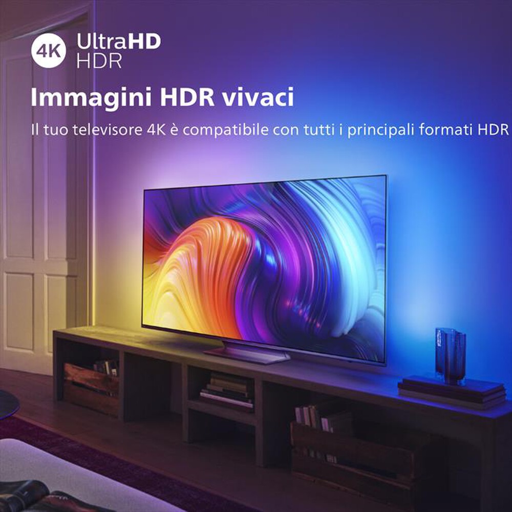 "PHILIPS - Ambilight Smart TV LED UHD 4K 50\" 50PUS8857/12-Silver"
