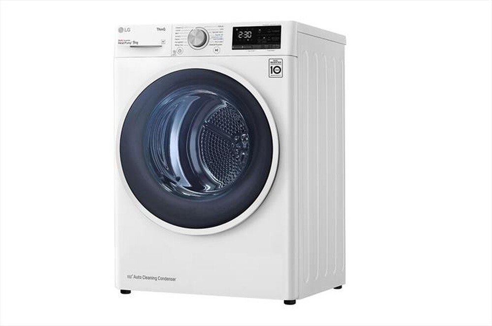 "LG - Asciugatrice RH90V9AVHN - 9 Kg - A+++-Bianca"