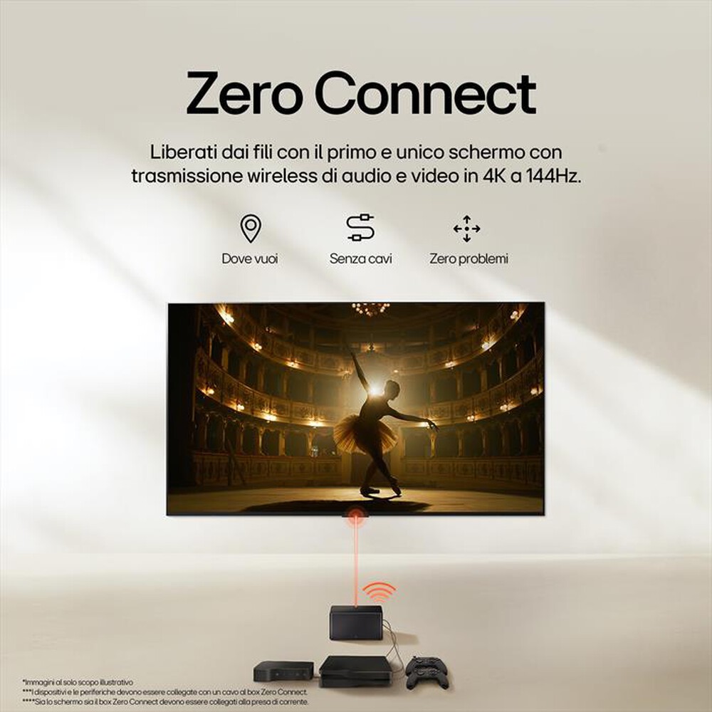 "LG - Smart TV OLED evo UHD 4K 65\" Serie M4 OLED65M49LA-Argento"