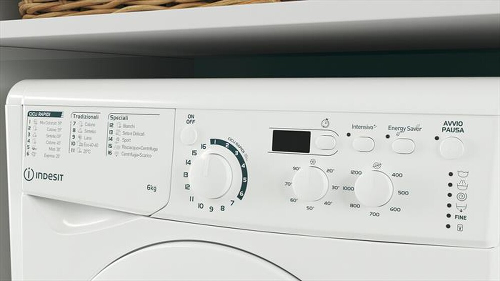 "INDESIT - Lavatrice slim EWSD 61251 W IT N 6 Kg Classe F-Bianco"