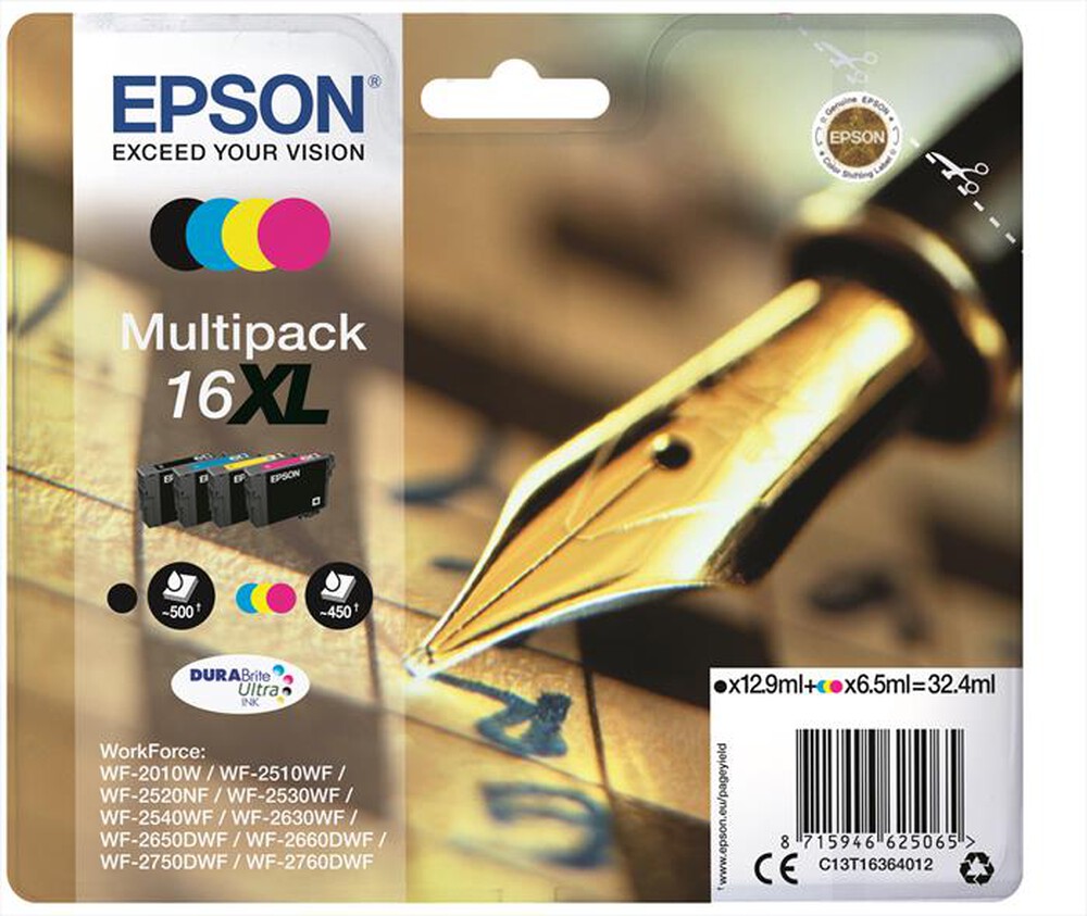Immagine del prodotto EPSON - C13T16364022-Multipack (B,C,M,Y)