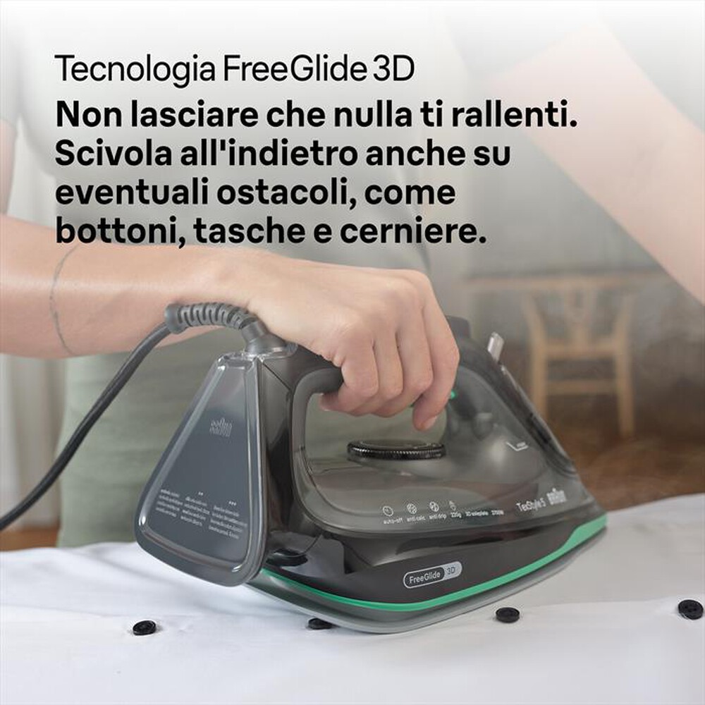 Immagine del prodotto BRAUN - FERRO A VAPORE TEXSTYLE 5 SI5277GR-Nero-verde