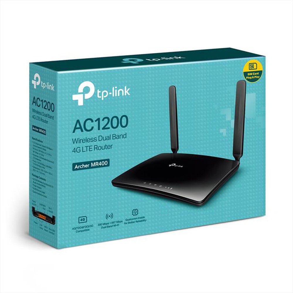 "TP-LINK - ARCHER MR400 - ROUTER 4G FINO A 150MBPS"