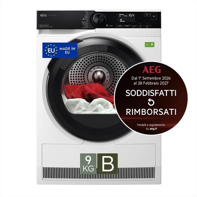 AEG - Asciugatrice XTR8HBGH9B 9 Kg Classe B-Bianco