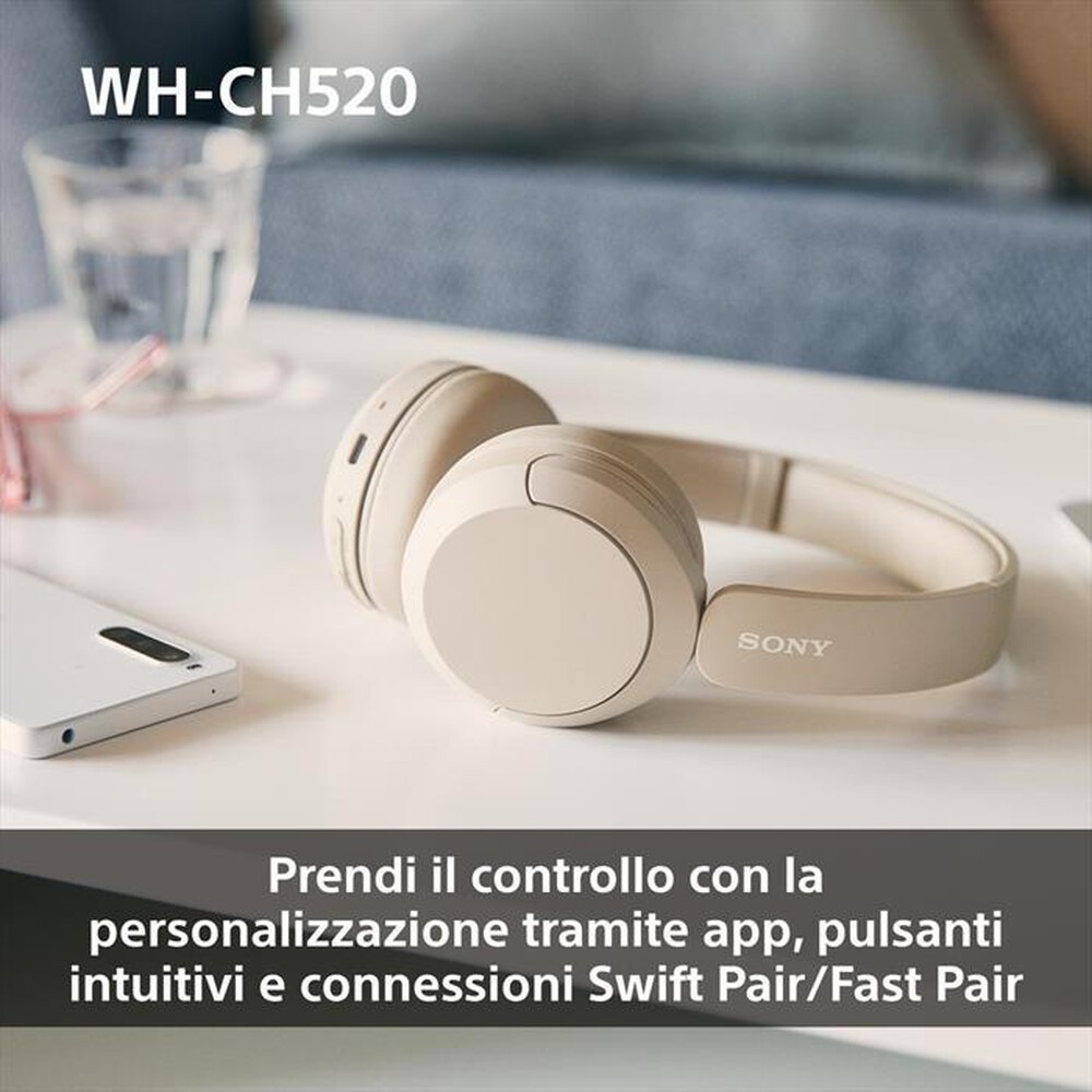 "SONY - Cuffie Bluetooth On ear WHCH520P.CE7-Rosa"