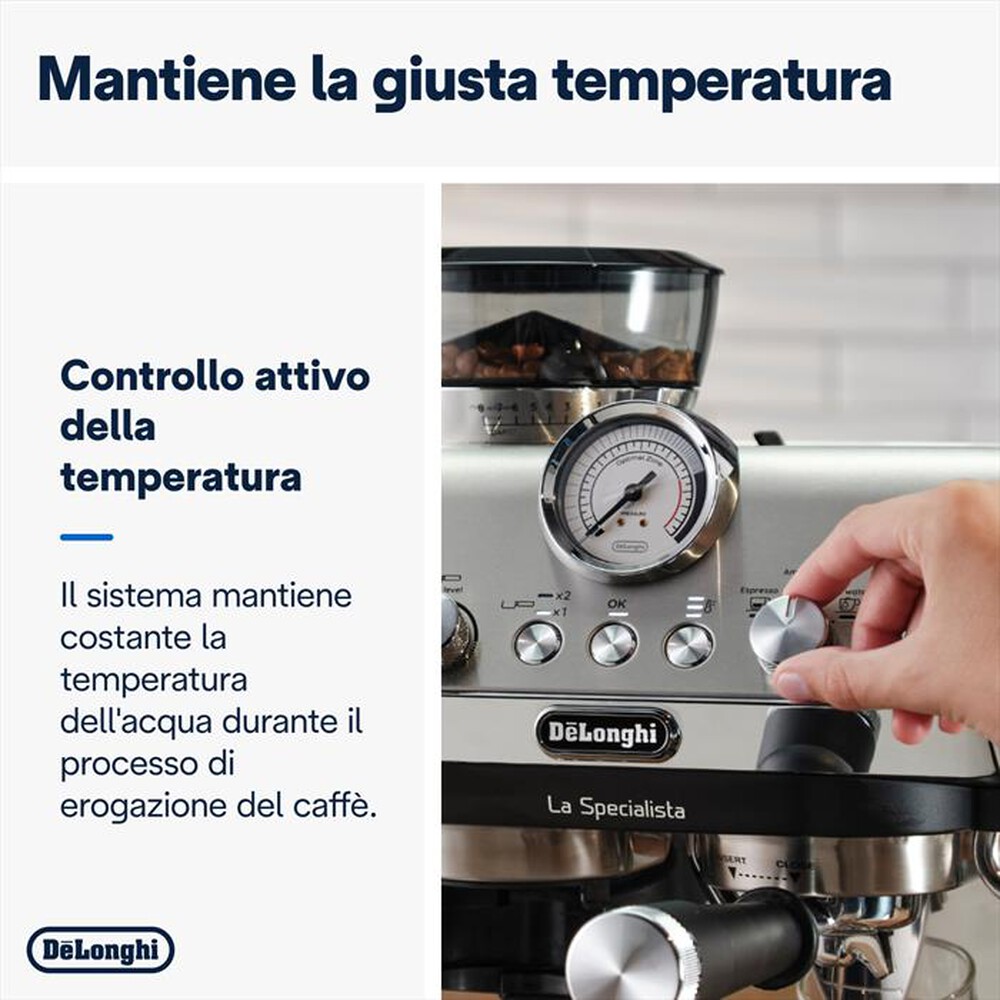 "DE LONGHI - Macchina da caffè LA SPECIALISTA ARTE EC9155.MB-Dark grey"