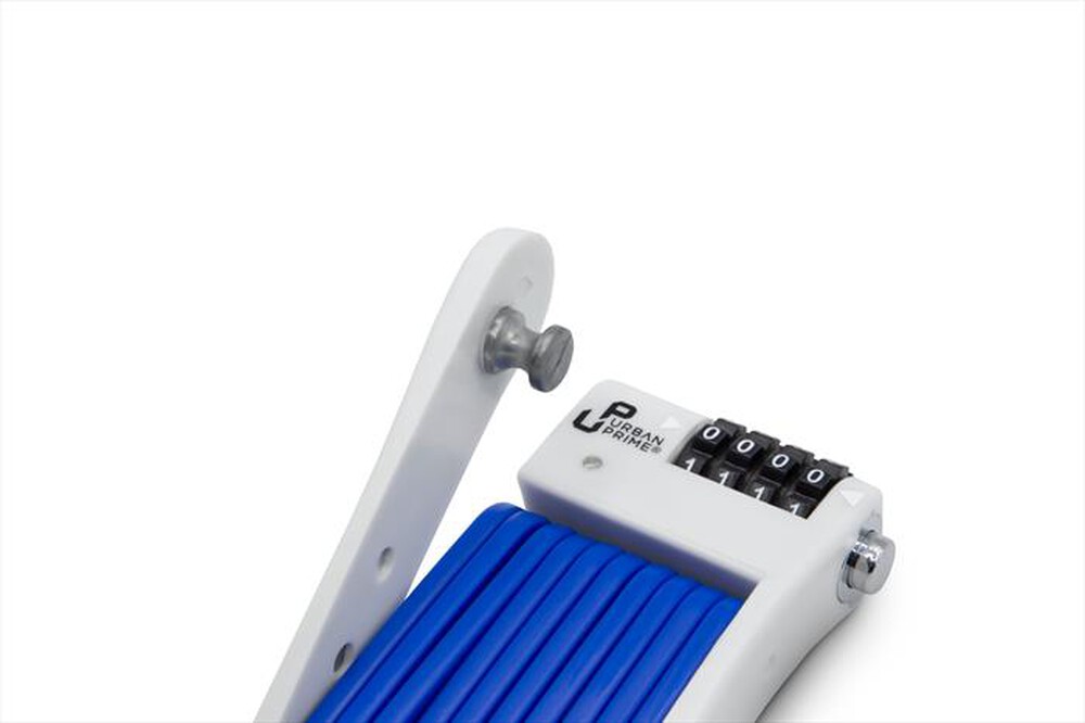 "URBAN PRIME - Lucchetto FOLDING LOCK-Bianco e azzurro"