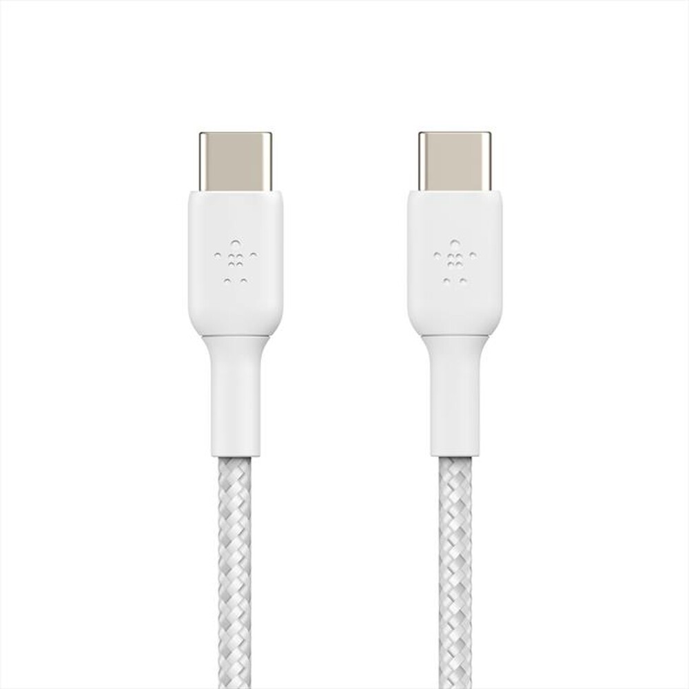 "BELKIN - CAVO INTRECCIATO PVC USB-C TO USB-C 2M TWIN PACK-bianco"