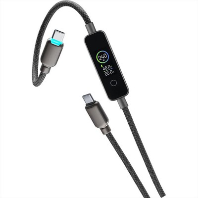 CELLULARLINE - Cavo USB-C to USB-C POWERVIEW IQ-Nero
