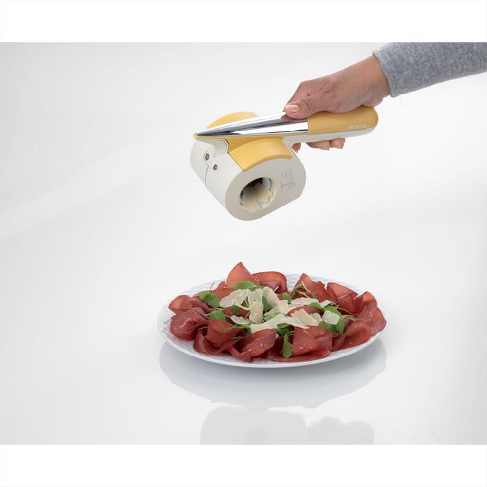 "ARIETE - 0457 Gratì Waterproof Grattugia Elettrica-Sabbia, Bianco"