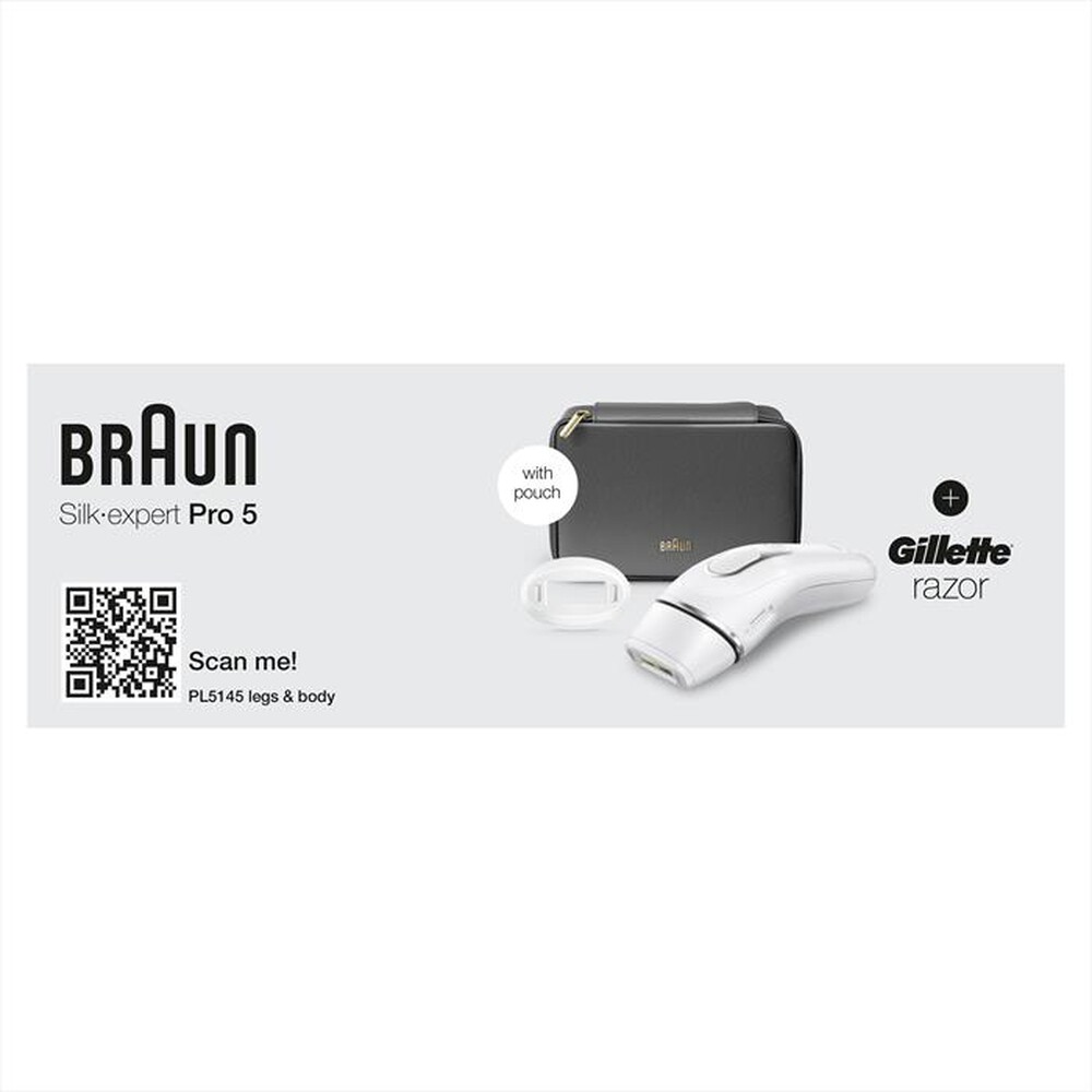 "BRAUN - LUCE PULSATA PL5145-BIANCO/ARGENTO"