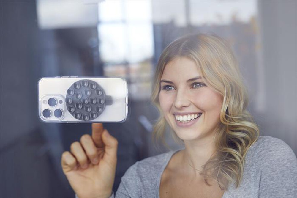 Immagine del prodotto CELLULARLINE - Supporto a doppia ventosa SELFIESUCTIONCUPK-Nero