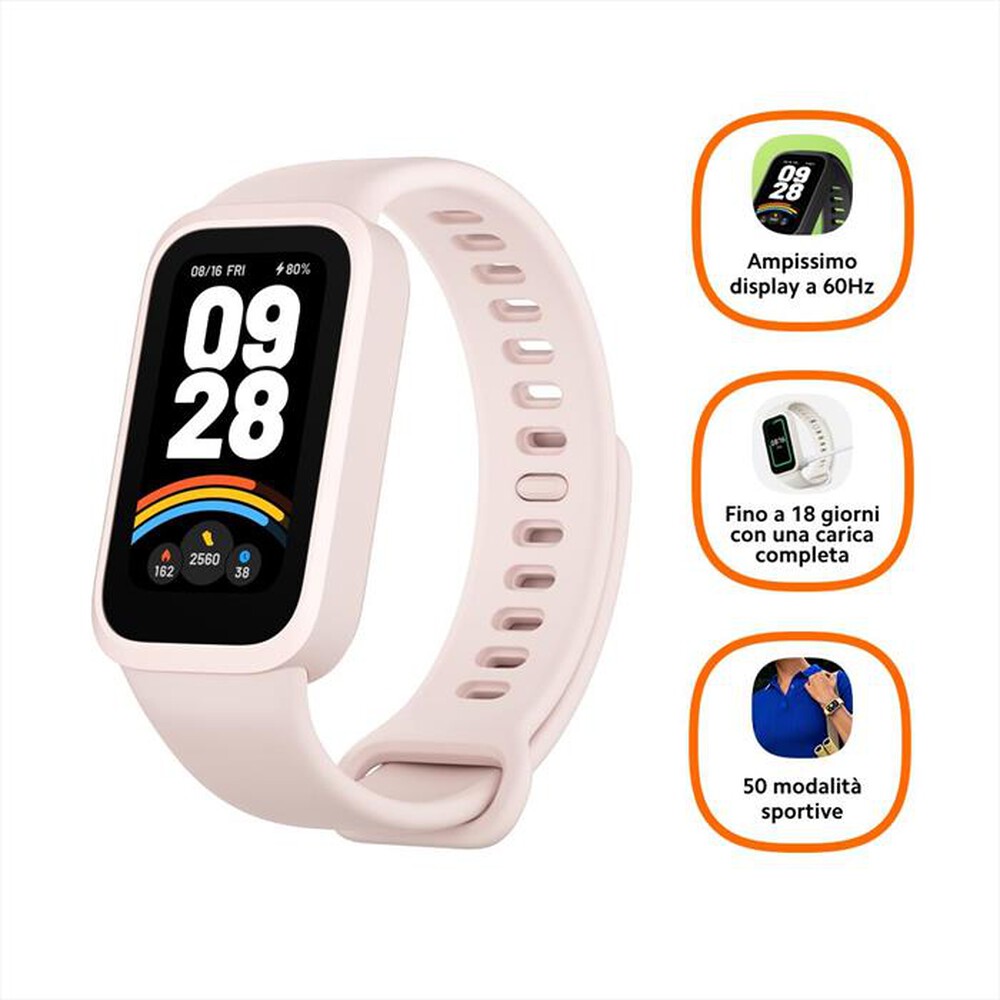 "XIAOMI - SMART BAND 9 ACTIVE-Pink"