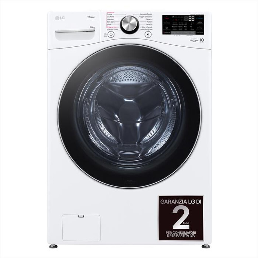 Immagine del prodotto LG - Lavatrice AI DD F0P3020TSWC XL 20kg Classe B-Bianco