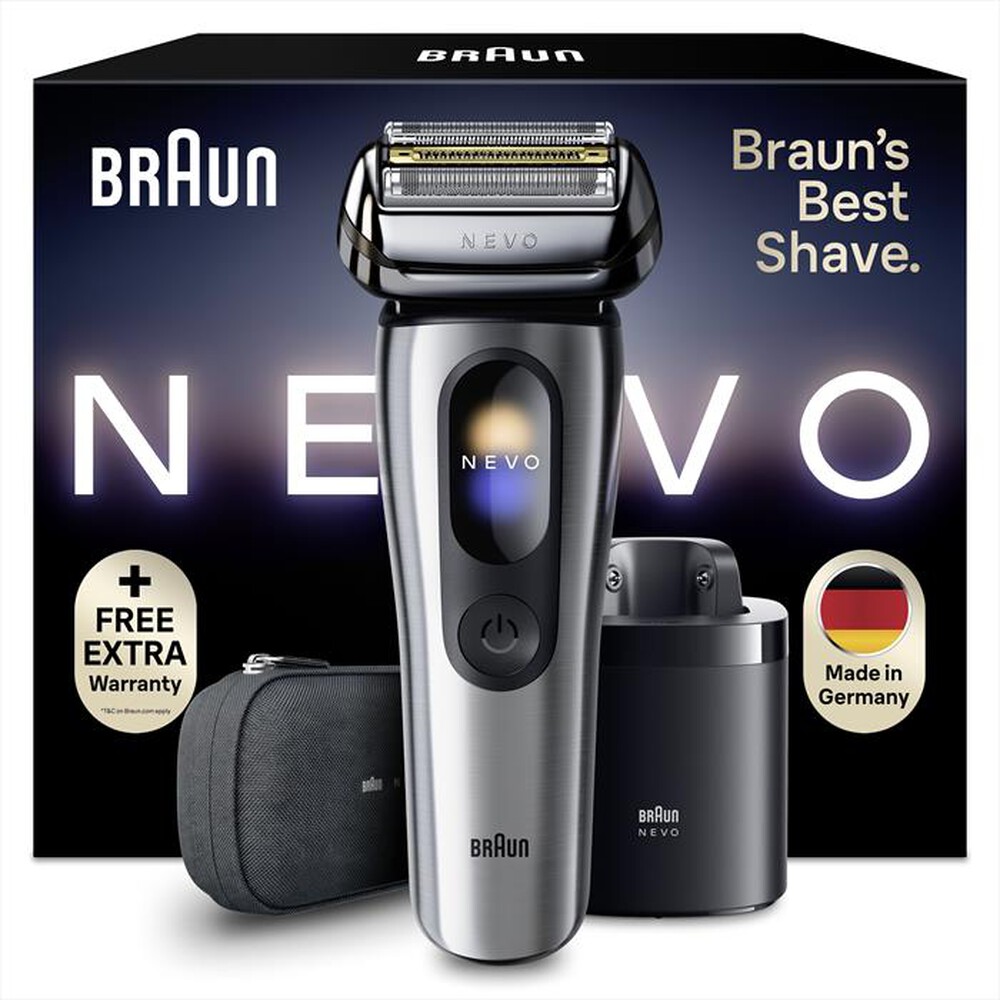 BRAUN - Rasoio SHAVER NEVO 11000C-ARGENTO