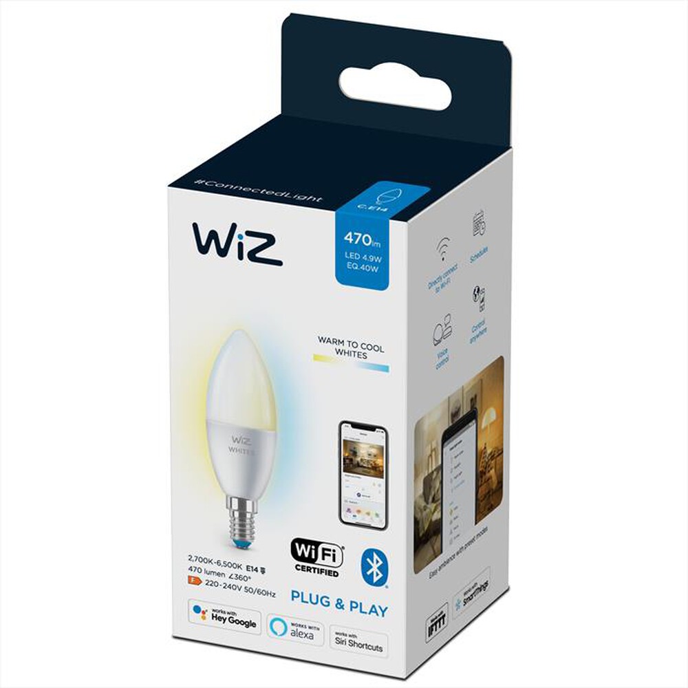 WIZ - TW CANDELA SMERIGLIATA 40W E14-White