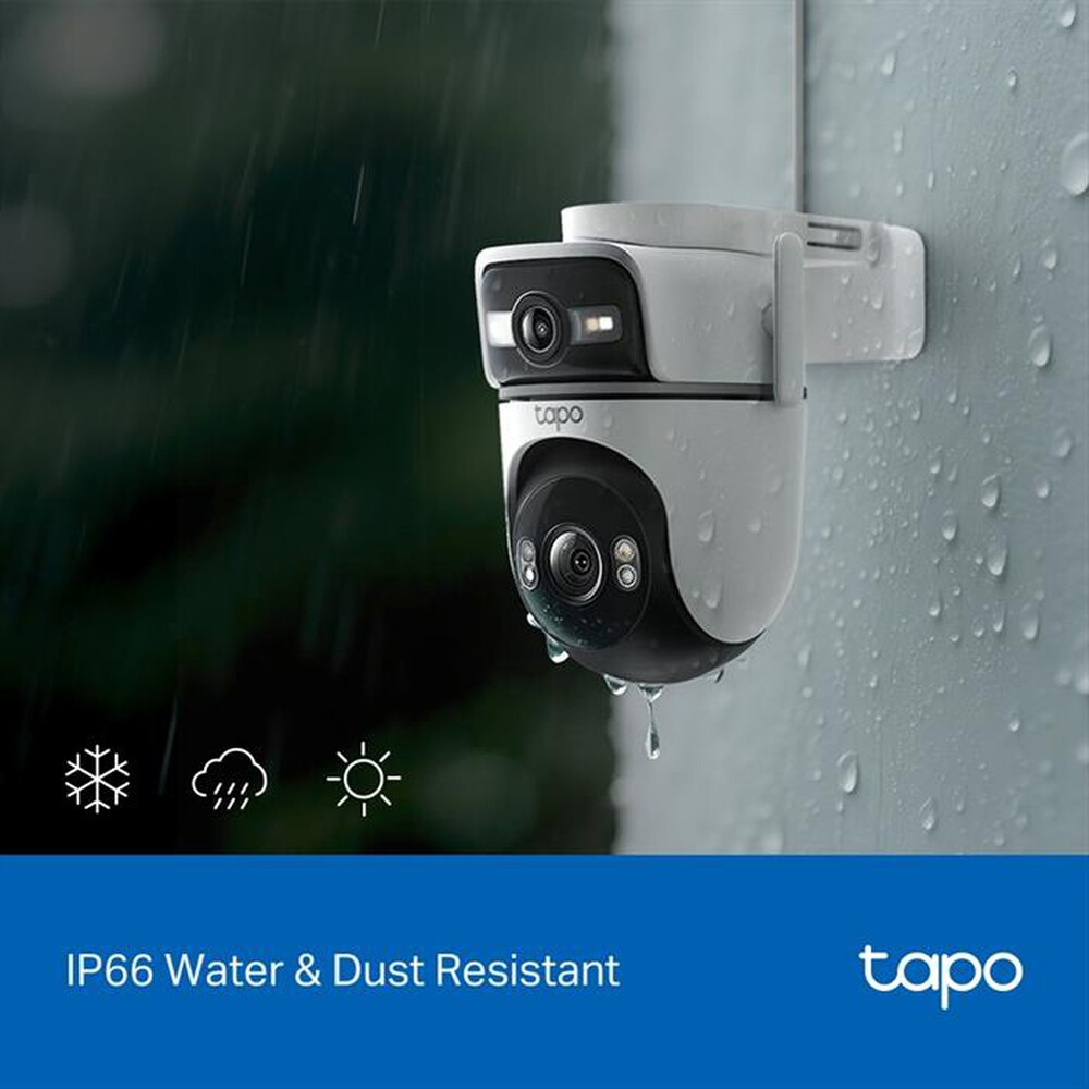Immagine del prodotto TP-LINK - Telecamera sicurezza outdoor doppio obiettivo TC34-bianco