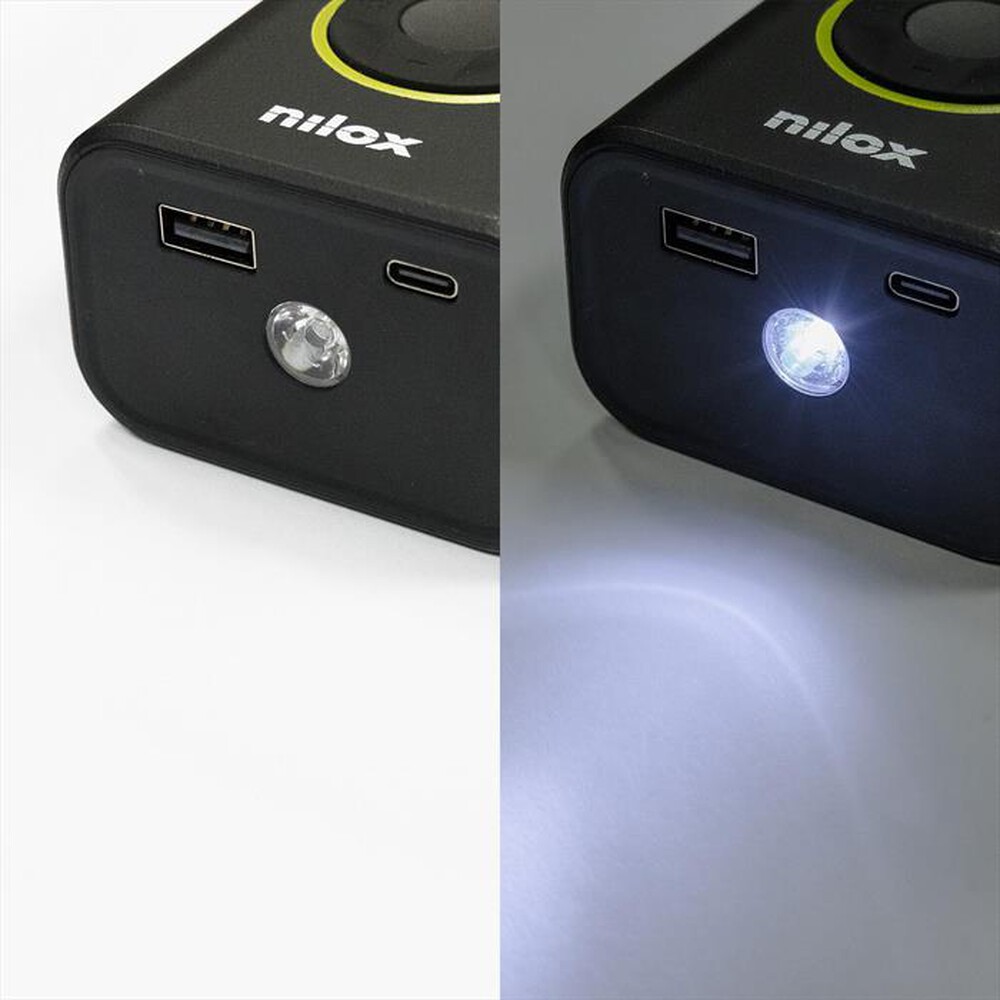 "NILOX - Mini Compressore Portatile Multifunzione NXAIRPUMP-nero"