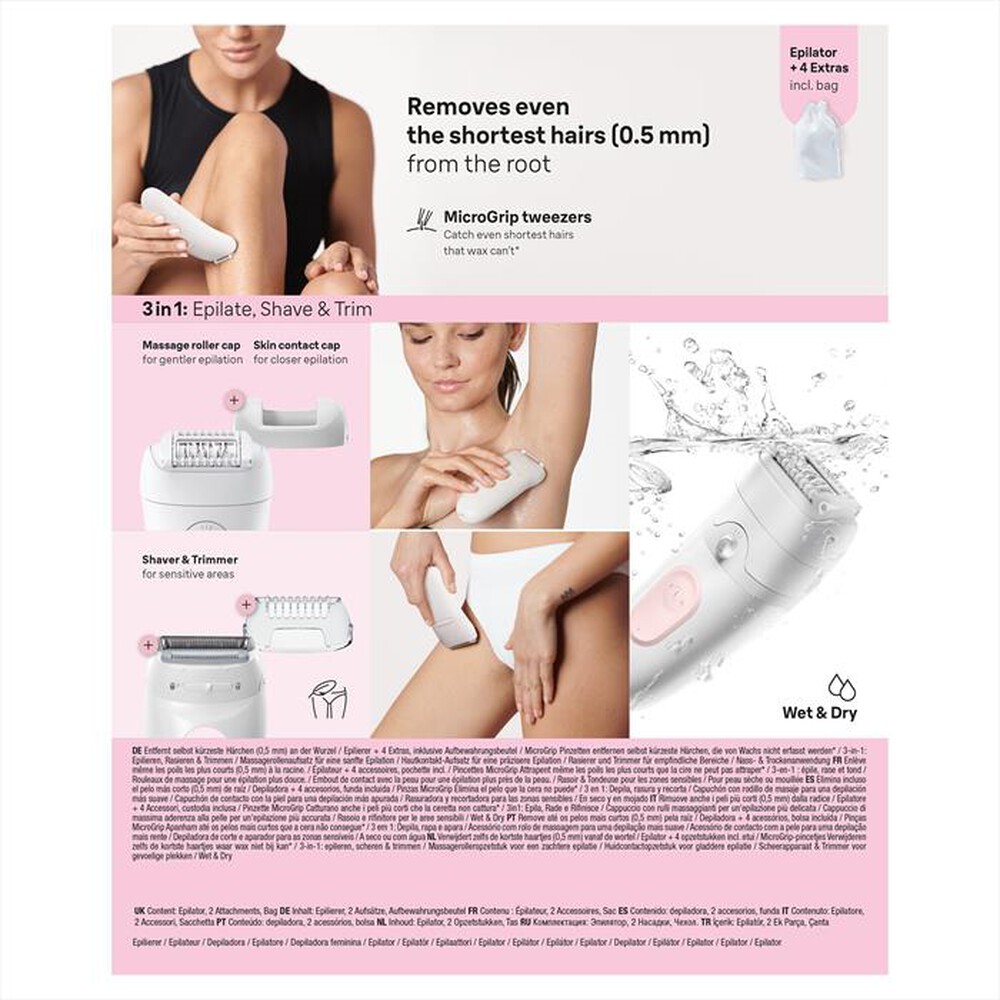 Immagine del prodotto BRAUN - Epilatore Wet & Dry LEGEPIL SE5-041 BOX MN-ROSA FLAMINGO