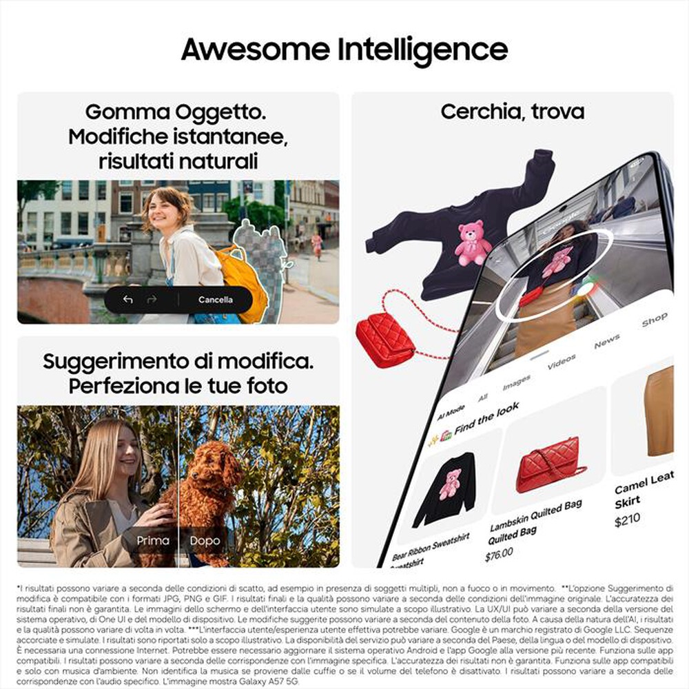 Immagine del prodotto SAMSUNG - Smartphone Galaxy A37 5G 128GB-Awesome Charcoal