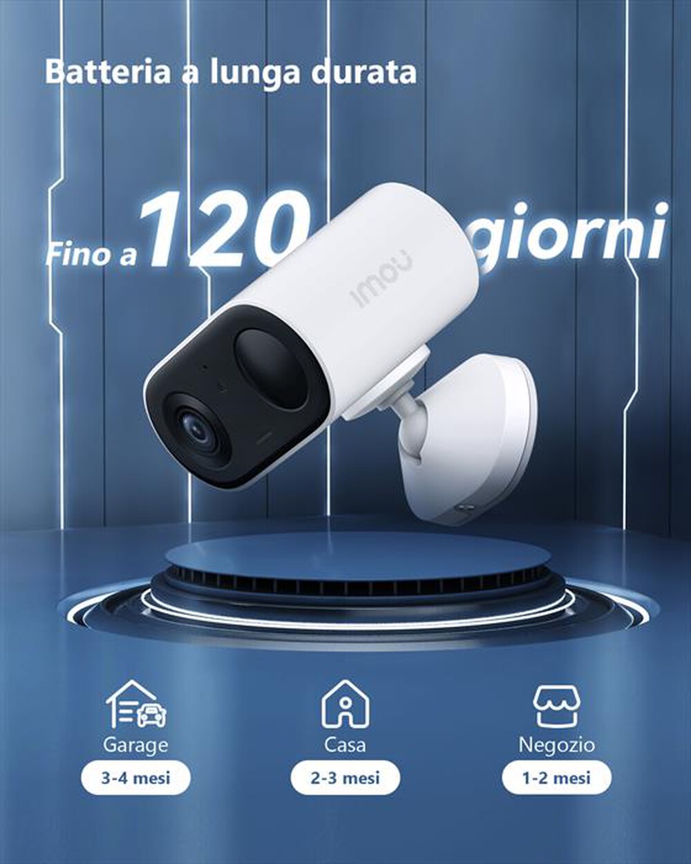 "IMOU - Telecamera da interno/esterno CELL GO-BIANCO"