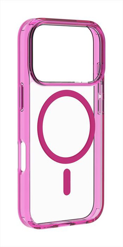 CELLULARLINE - Custodia ICONIC MAG per IPHONE 17 PRO-Rosa, Trasparente