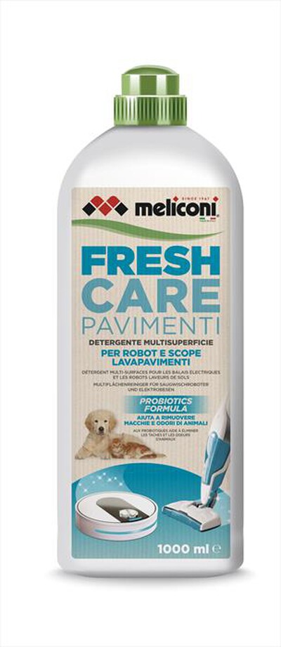 MELICONI - Detergente per scope elettriche e robot FRESH CARE-Bianco