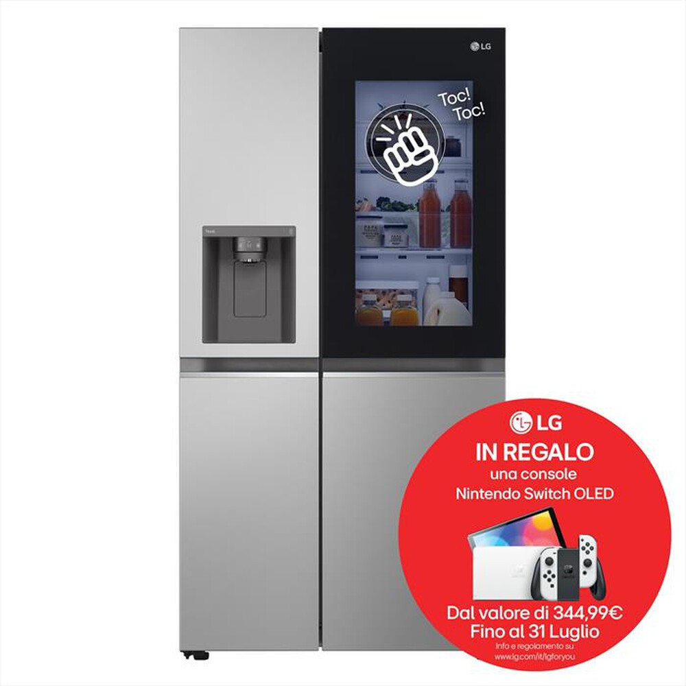Immagine del prodotto LG - Frigorifero side by side GSGV81PYLL Classe E-Silver