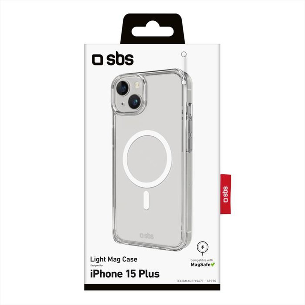 Immagine del prodotto SBS - Cover Lite Mag TELIGMAGIP1567T per iPhone 15 Plus-Trasparente