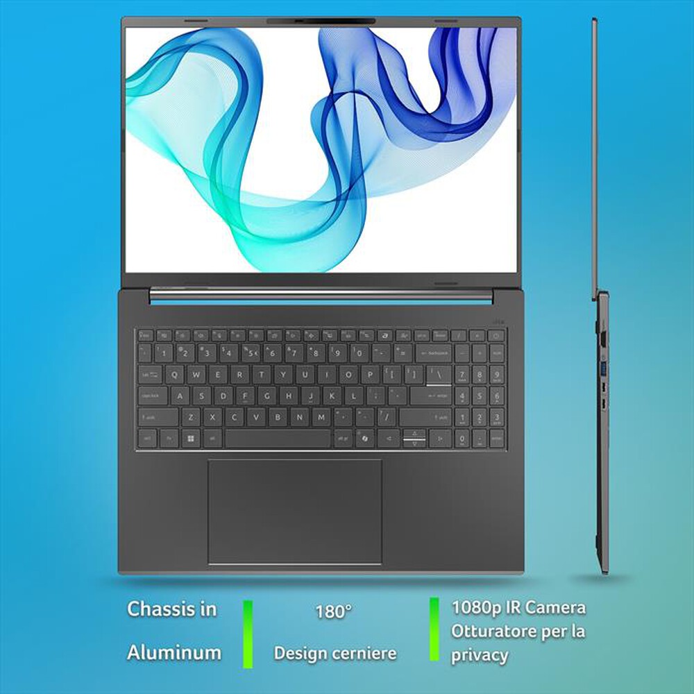 Immagine del prodotto ACER - NOTEBOOK ASPIRE 16 AI - 16” OLED A16-52M-52G1-Grigio