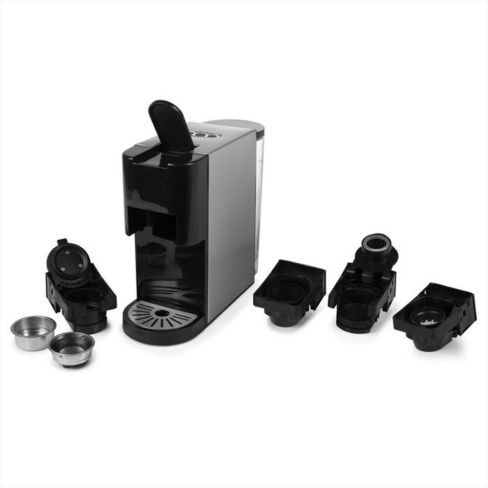 "PRINCESS - Macchina da caffè a Capsule Nespresso 249451-nero/acciaio"