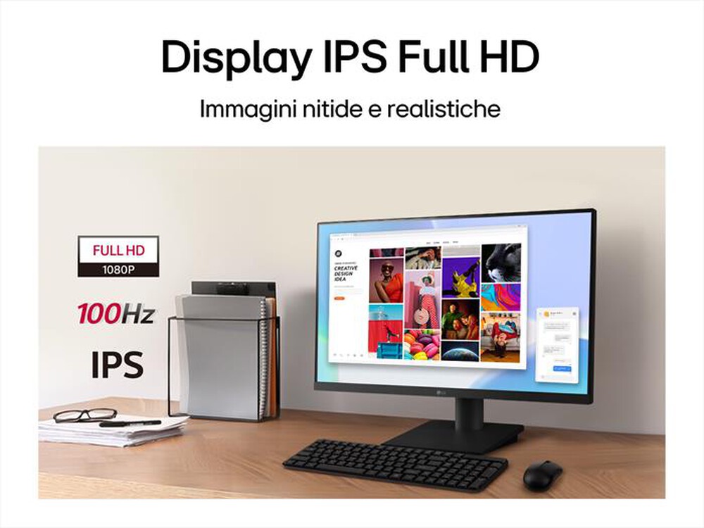 "LG - Monitor LED FHD 23,8\" 24BR400-B-Nero"