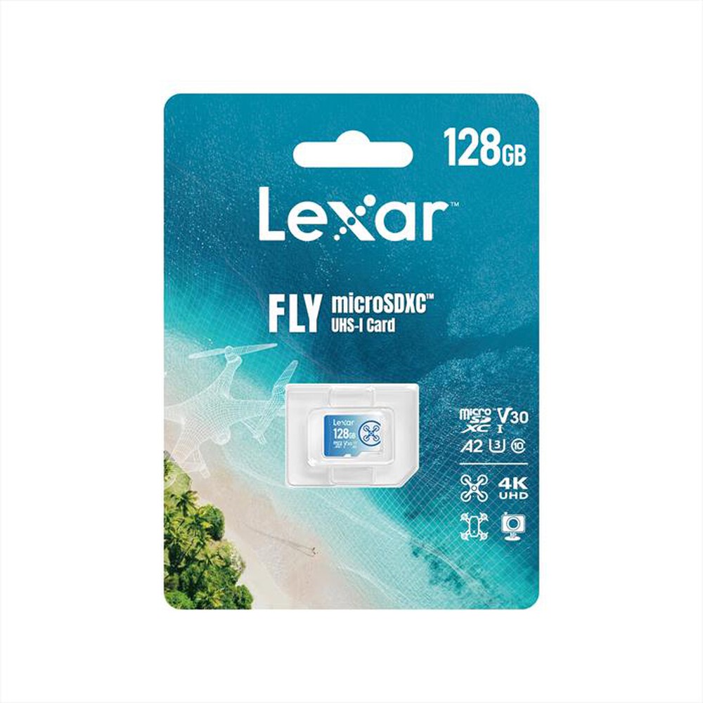"LEXAR - 128GB FLY MICROSDXC-Blue"