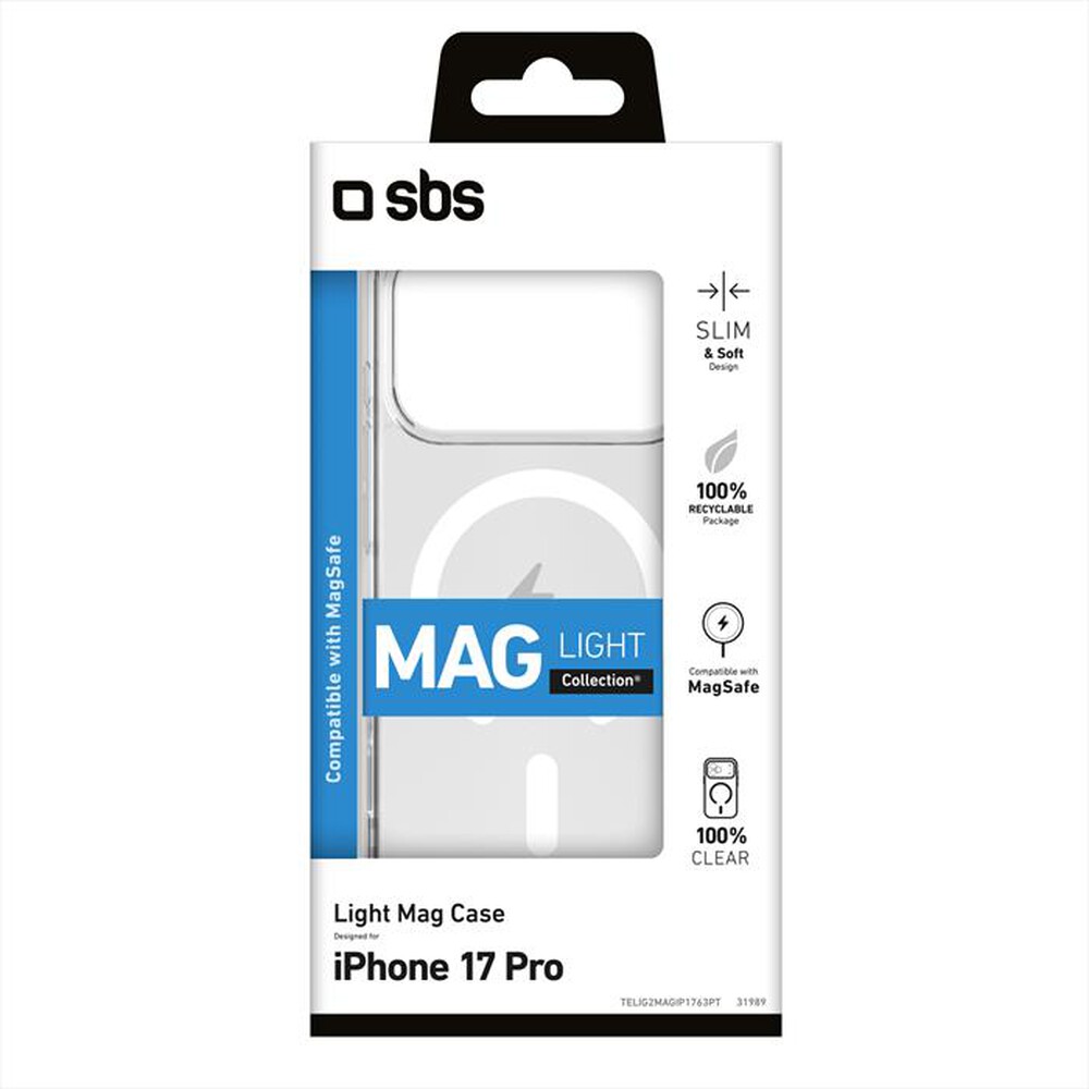 Immagine del prodotto SBS - Cover Light C Mag per iPhone 17 Pro-Trasparente