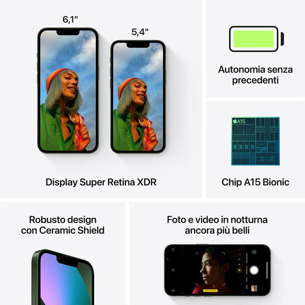 Immagine del prodotto APPLE - iPhone 13 128GB-Verde