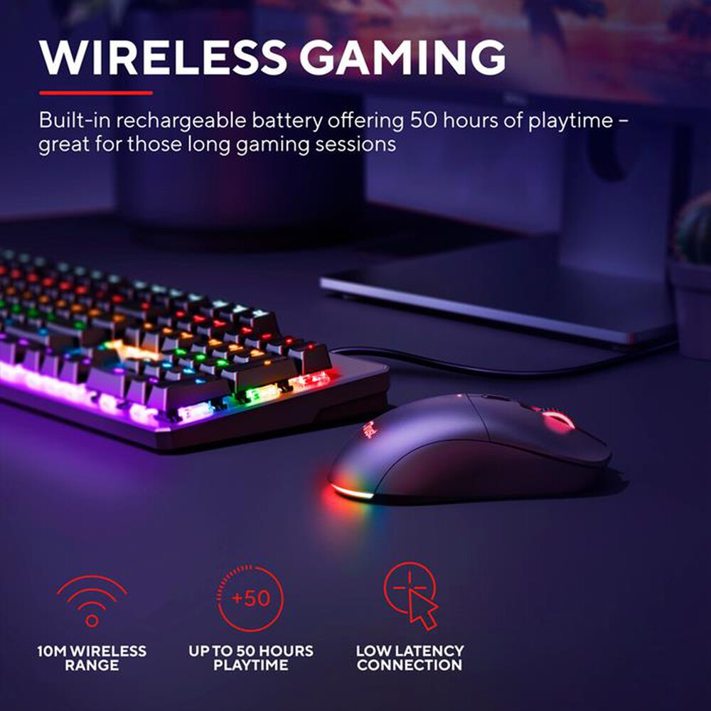 "TRUST - GXT980 REDEX WIRELESS MOUSE-Black"