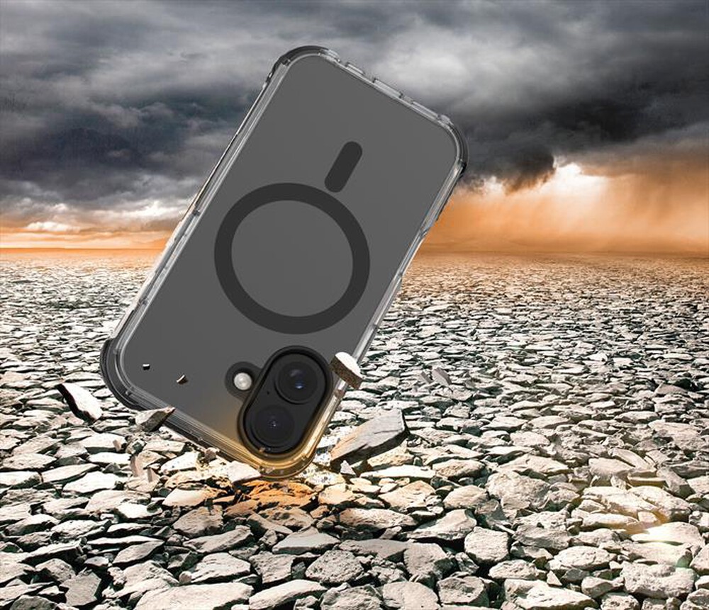 "CELLULARLINE - Cover TETRA FORCE STRONG GUARD MAG iPhone 16 Plus-Black"