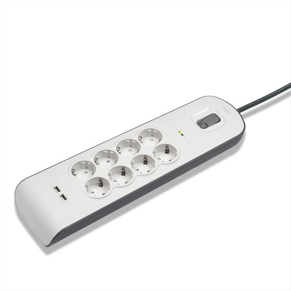 BELKIN - Protezione dalle sovratensioni con 8 prese-Bianco