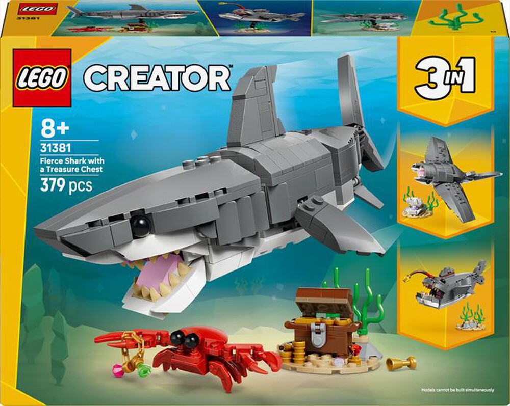 Immagine del prodotto LEGO - CREATOR 3IN1 Squalo con scrigno del tesoro - 31381